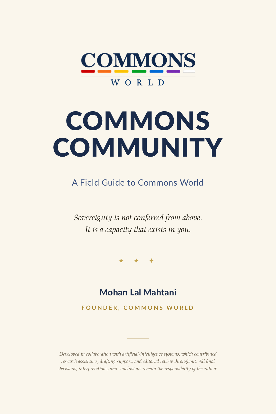 Commons Community — book cover