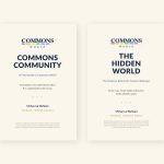 The covers of Commons Community and The Hidden World